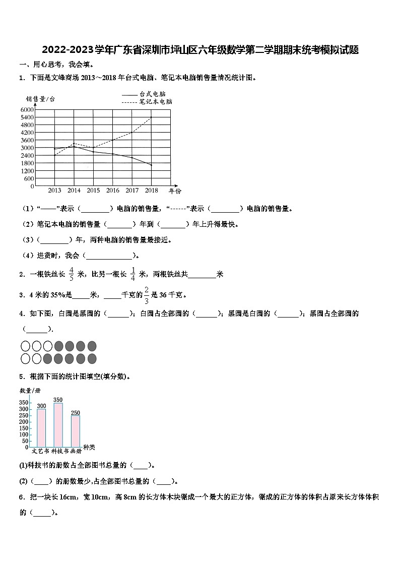 2022-2023学年广东省深圳市坪山区六年级数学第二学期期末统考模拟试题含解析01