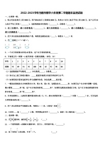 2022-2023学年当阳市数学六年级第二学期期末监测试题含解析