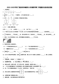 2022-2023学年广西百色市靖西市六年级数学第二学期期末达标测试试题含解析