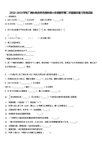 2022-2023学年广西壮族百色市西林县六年级数学第二学期期末复习检测试题含解析