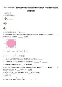 2022-2023学年广西壮族河池市都安瑶族自治县数学六年级第二学期期末学业质量监测模拟试题含解析