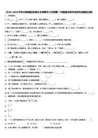 2022-2023学年日喀则地区聂拉木县数学六年级第二学期期末教学质量检测模拟试题含解析