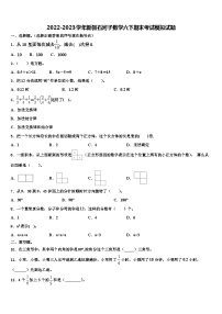 2022-2023学年新疆石河子数学六下期末考试模拟试题含解析