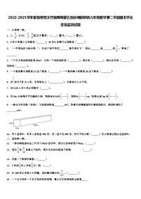 2022-2023学年新疆维吾尔巴音郭楞蒙古自治州尉犁县六年级数学第二学期期末学业质量监测试题含解析