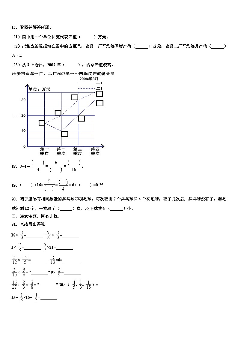 2022-2023学年杭州市萧山区数学六下期末达标测试试题含解析第2页