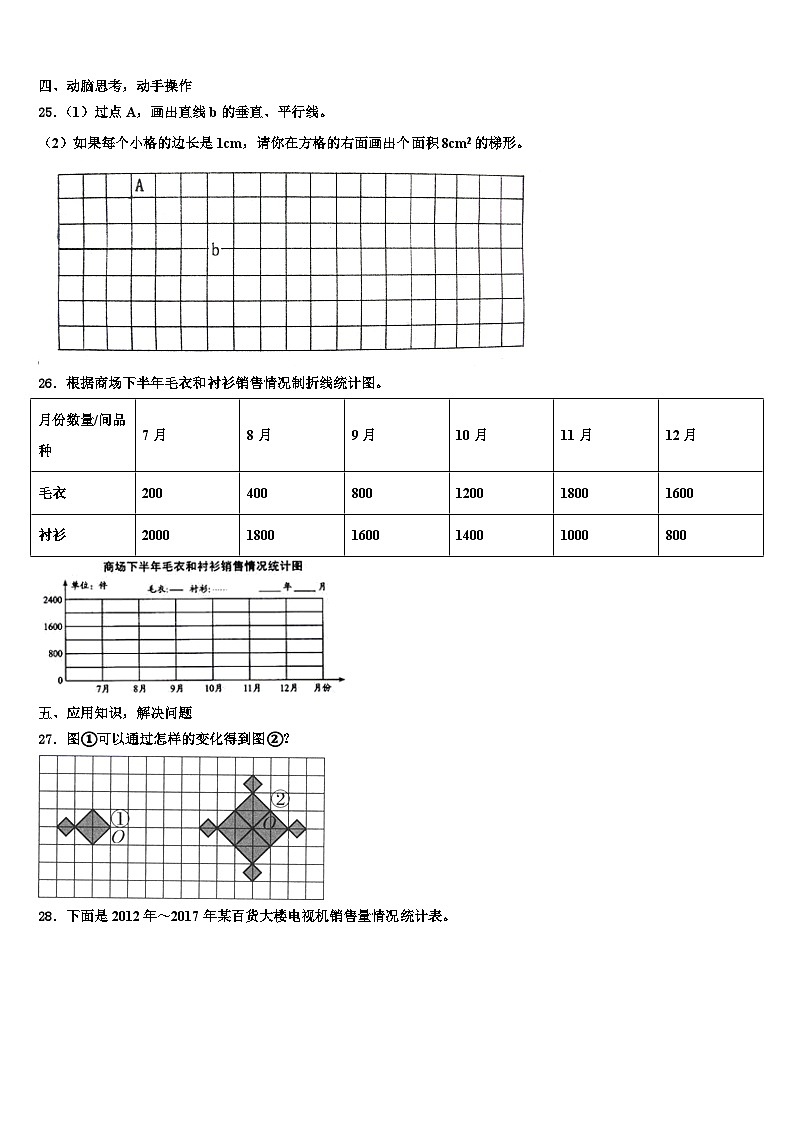 2022-2023学年晋州市数学六年级第二学期期末质量跟踪监视模拟试题含解析03