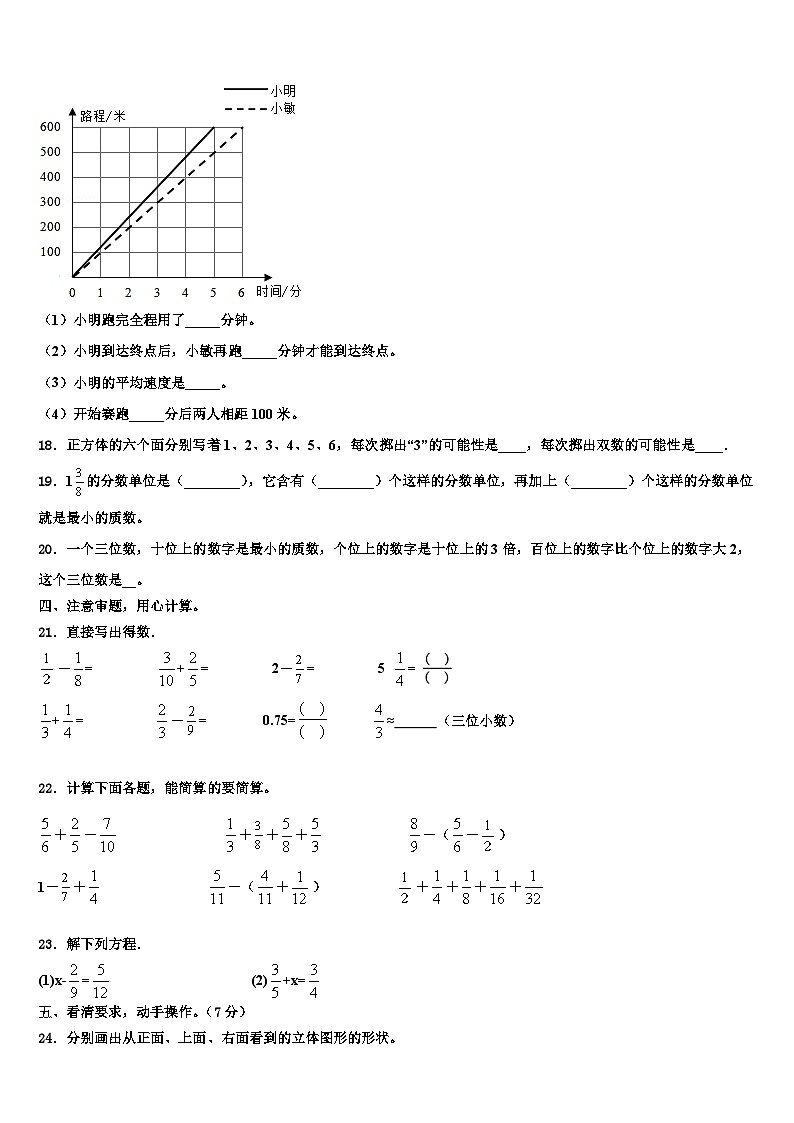 2022-2023学年柯坪县数学六年级第二学期期末达标检测试题含解析02