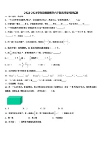 2022-2023学年汝阳县数学六下期末质量检测试题含解析