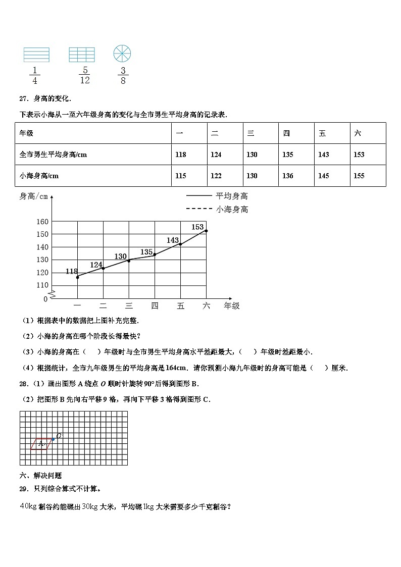 2022-2023学年武汉市乔口区六年级数学第二学期期末联考模拟试题含解析03