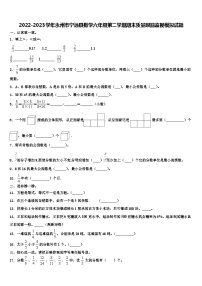 2022-2023学年永州市宁远县数学六年级第二学期期末质量跟踪监视模拟试题含解析