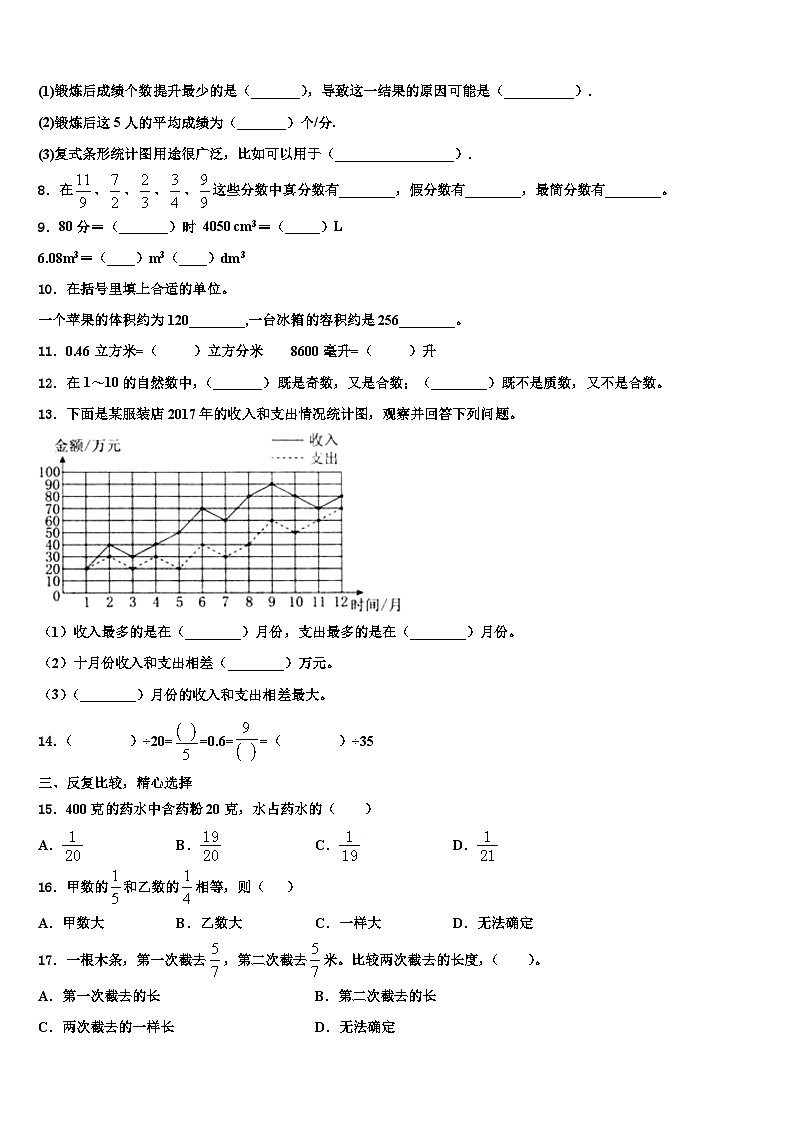 2022-2023学年江苏省常州市钟楼区数学六年级第二学期期末检测试题含解析02
