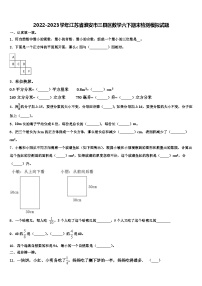 2022-2023学年江苏省淮安市三县区数学六下期末检测模拟试题含解析