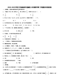 2022-2023学年江苏省南通市港闸区六年级数学第二学期期末经典试题含解析