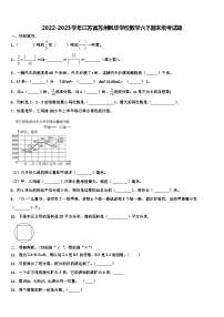 2022-2023学年江苏省苏州枫华学校数学六下期末统考试题含解析