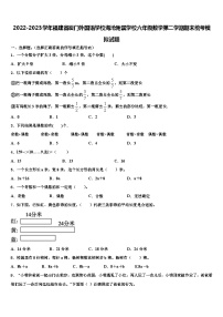 2022-2023学年福建省厦门外国语学校海沧附属学校六年级数学第二学期期末统考模拟试题含解析