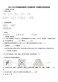 2022-2023学年福州市晋安区六年级数学第二学期期末达标检测试题含解析