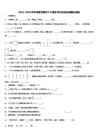 2022-2023学年界首市数学六下期末学业质量监测模拟试题含解析