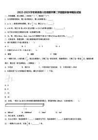 2022-2023学年祁连县六年级数学第二学期期末联考模拟试题含解析