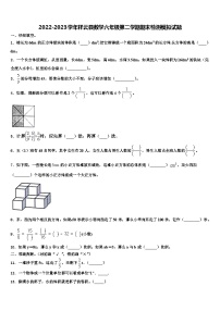 2022-2023学年祥云县数学六年级第二学期期末检测模拟试题含解析