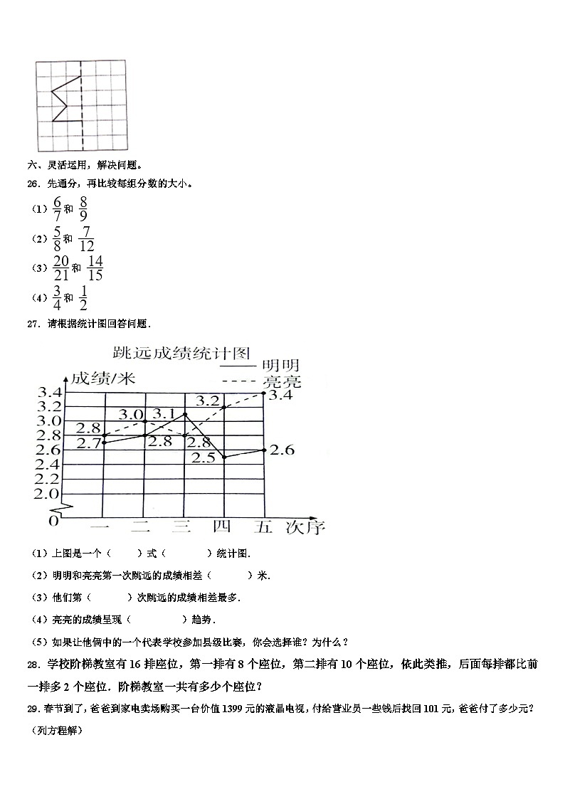 2022-2023学年萍乡市芦溪县数学六下期末预测试题含解析03