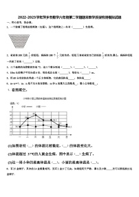 2022-2023学年萍乡市数学六年级第二学期期末教学质量检测模拟试题含解析