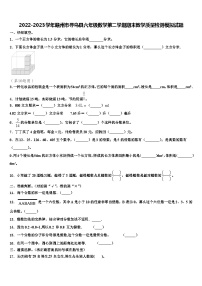 2022-2023学年赣州市寻乌县六年级数学第二学期期末教学质量检测模拟试题含解析