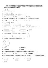 2022-2023学年贵港市港北区六年级数学第二学期期末达标检测模拟试题含解析