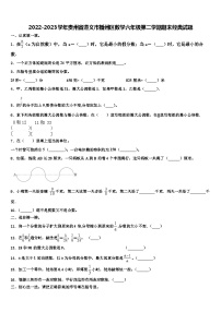 2022-2023学年贵州省遵义市播州区数学六年级第二学期期末经典试题含解析