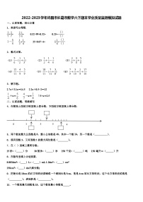 2022-2023学年许昌市长葛市数学六下期末学业质量监测模拟试题含解析