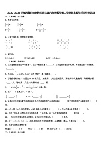 2022-2023学年西藏日喀则地区康马县六年级数学第二学期期末教学质量检测试题含解析