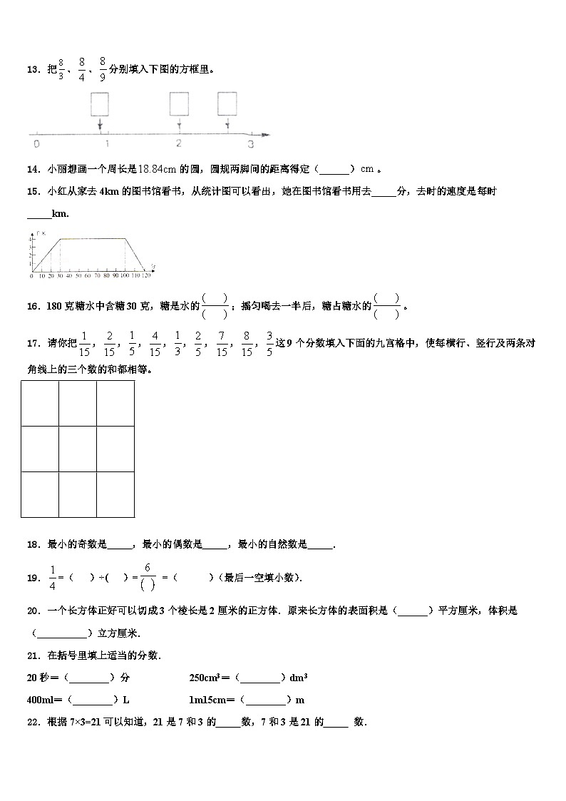 2022-2023学年资兴市六年级数学第二学期期末监测模拟试题含解析02