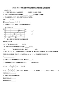 2022-2023学年金华市武义县数学六下期末复习检测试题含解析