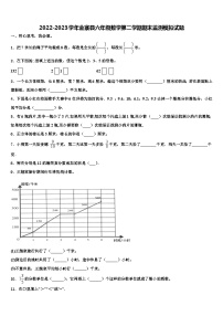 2022-2023学年金寨县六年级数学第二学期期末监测模拟试题含解析