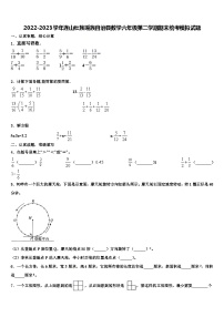 2022-2023学年连山壮族瑶族自治县数学六年级第二学期期末统考模拟试题含解析