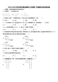 2022-2023学年运城市稷山县数学六年级第二学期期末质量检测试题含解析