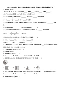 2022-2023学年重庆市丰都县数学六年级第二学期期末达标检测模拟试题含解析