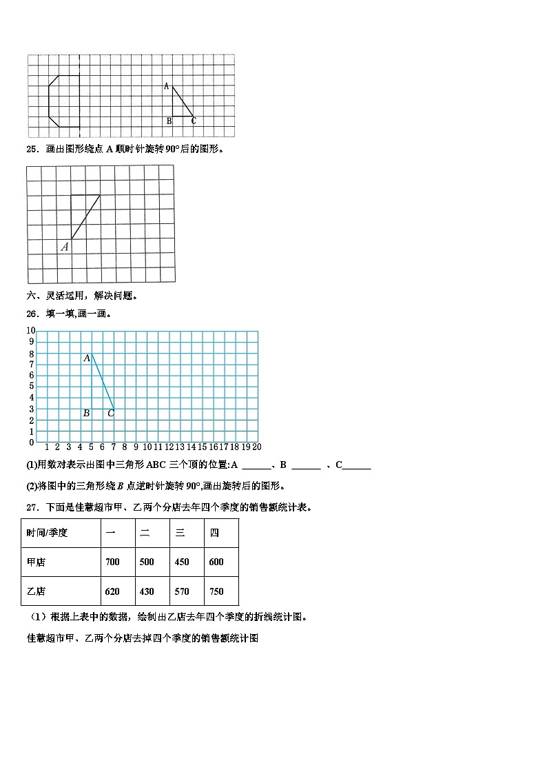 2022-2023学年阿坝藏族羌族自治州汶川县数学六年级第二学期期末综合测试试题含解析03