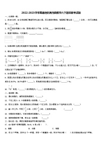 2022-2023学年陇南地区两当县数学六下期末联考试题含解析