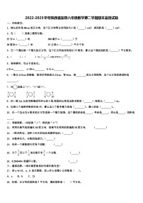 2022-2023学年陕西省富县六年级数学第二学期期末监测试题含解析