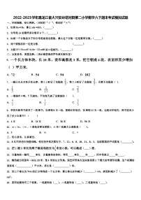 2022-2023学年黑龙江省大兴安岭塔河县第二小学数学六下期末考试模拟试题含解析