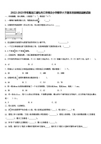 2022-2023学年黑龙江省牡丹江市照庆小学数学六下期末质量跟踪监视试题含解析