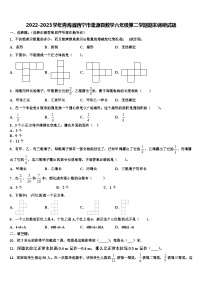 2022-2023学年青海省西宁市湟源县数学六年级第二学期期末调研试题含解析