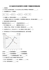 2023届丹东市东港市数学六年级第二学期期末统考模拟试题含解析