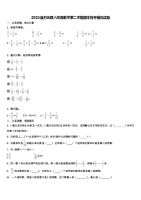 2023届丹凤县六年级数学第二学期期末统考模拟试题含解析