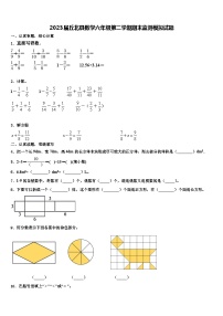 2023届丘北县数学六年级第二学期期末监测模拟试题含解析