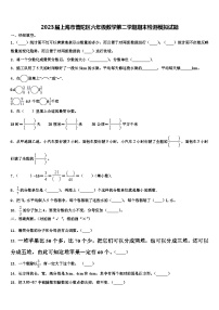 2023届上海市普陀区六年级数学第二学期期末检测模拟试题含解析