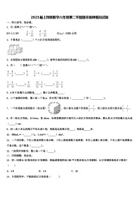 2023届上饶县数学六年级第二学期期末调研模拟试题含解析