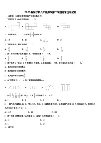 2023届冕宁县六年级数学第二学期期末统考试题含解析