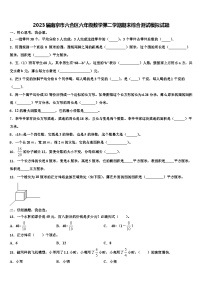 2023届南京市六合区六年级数学第二学期期末综合测试模拟试题含解析