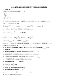 2023届吉林省通化市柳河县数学六下期末达标检测模拟试题含解析